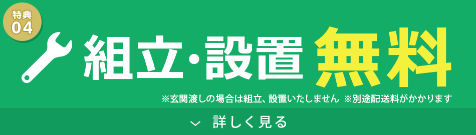 組立・設置無料