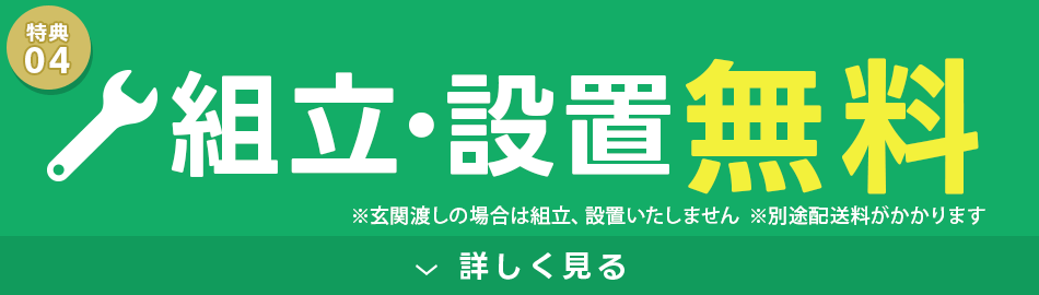 組立・設置無料